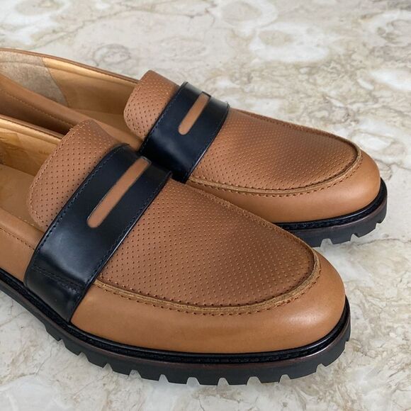 WANT Les Essentiels Leather Penny Loafers Chunky Lug Sole - Picture 10 of 16